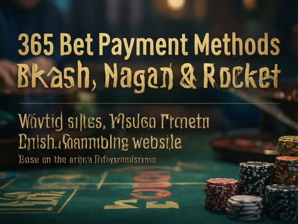 365 Bet Payment Methods Bkash Nagad Rocket Bangladesh